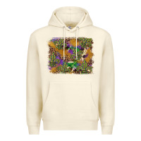 Sandshell mardi gras plaid purple glitter background Premium Hoodie - FaDigitalArtStudio