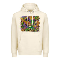 Tofu mardi gras plaid purple glitter background Premium Hoodie - FaDigitalArtStudio