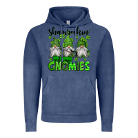 Vintage Denim shamrockin' with my gnomies st patrick's day Vintage Hoodie - Jasminsmagicworld