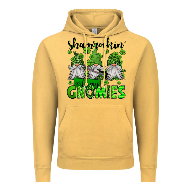 Shamrockin' With My Gnomies St Patrick's Day Vintage Hoodie by Jasminsmagicworld | Teevron