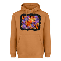 Meerkat halloween pumpkin and leopard background Heavyweight Hoodie - BundleAndBundleShop