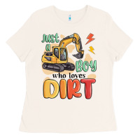 Bone just a boy who loves dirt Ladies Tee - MaliasSmallBusiness