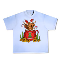 Grape Ice hot coco christmas highland cow Urban Heavy Tee - Jasminsmagicworld