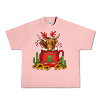 Salmon hot coco christmas highland cow Urban Heavy Tee - Jasminsmagicworld