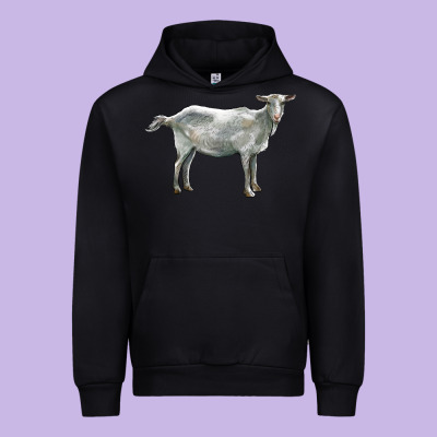 Saanen Goat Urban Hoodie Designed By Lillyallendesigns
