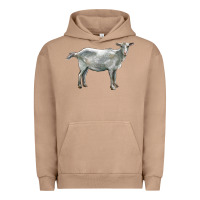 Pigment Burro saanen goat Urban Hoodie - LillyAllenDesigns