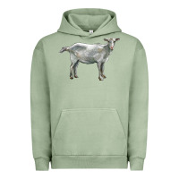 Pigment Oil Green saanen goat Urban Hoodie - LillyAllenDesigns