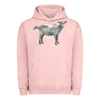 Pigment Salmon saanen goat Urban Hoodie - LillyAllenDesigns
