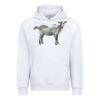 White saanen goat Urban Hoodie - LillyAllenDesigns