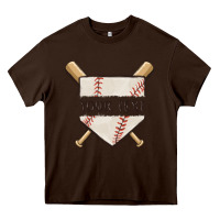 Chocolate Brown preview custom baseball Heavy Core Tee - MaliasSmallBusiness