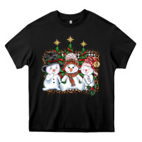 Black christmas snowman Heavy Core Tee - AdoDesignShop
