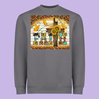 Faith With Cross Heavyweight Sweatshirt Designed By Tumblerdesignbyshophia