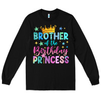 Black brother of the birthday princess Long Sleeve Tee - NancyCooperArtShop