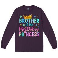 Plum brother of the birthday princess Long Sleeve Tee - NancyCooperArtShop
