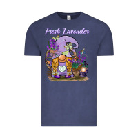Vintage Denim fresh lavender gnome Vintage Tee - BarkalooDesign
