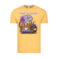 Vintage Mustard fresh lavender gnome Vintage Tee - BarkalooDesign