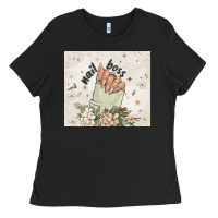Black nail boss Ladies Tee - MaliasSmallBusiness
