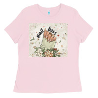 Bubblegum Pink nail boss Ladies Tee - MaliasSmallBusiness