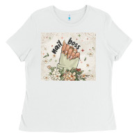 White nail boss Ladies Tee - MaliasSmallBusiness