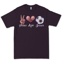 Plum peace love soccer Premium Tee - JahusDesignShop