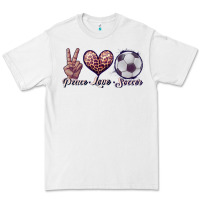 White peace love soccer Premium Tee - JahusDesignShop