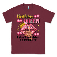 Burgundy birthday queen i dont get older i level up Classic Tee - Artiststas