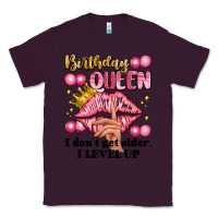 Plum birthday queen i dont get older i level up Classic Tee - Artiststas