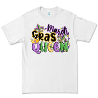 White mardi gras queen Premium Tee - MaliasSmallBusiness