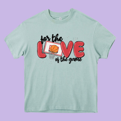 For The Love Of The Game Heavy Core Tee Designed By Maliassmallbusiness