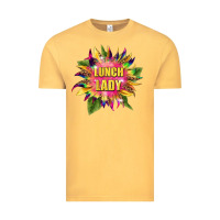 Vintage Mustard lunch lady tie dye sunflower Vintage Tee - BarkalooDesign