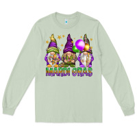 Matcha Mardi Gras crew with gnomes Long Sleeve Tee - NancyCooperArtShop