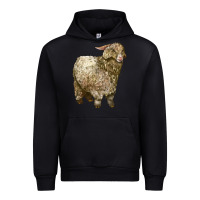Black Angora Goat Urban Hoodie - LillyAllenDesigns