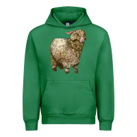 Emerald Angora Goat Urban Hoodie - LillyAllenDesigns