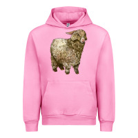Fuchsia Pink Angora Goat Urban Hoodie - LillyAllenDesigns