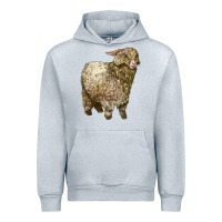 Heather Grey Angora Goat Urban Hoodie - LillyAllenDesigns
