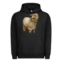 Pigment Black Angora Goat Urban Hoodie - LillyAllenDesigns