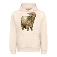 Sandshell Angora Goat Urban Hoodie - LillyAllenDesigns