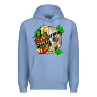 Colony Blue Skull crawfish season Premium Hoodie - FaDigitalArtStudio