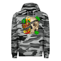 Slate Camo Skull crawfish season Premium Hoodie - FaDigitalArtStudio