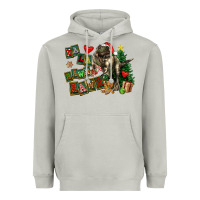 Moon Dust Fa La La Trex Christmas Heavyweight Hoodie - FaDigitalArtStudio