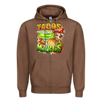 Chestnut Tacos and margs Zipper Hoodie - FaDigitalArtStudio