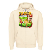 Sandshell Tacos and margs Zipper Hoodie - FaDigitalArtStudio