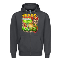 Smoke Tacos and margs Zipper Hoodie - FaDigitalArtStudio