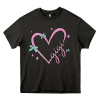 Gigi With Heart And Ribbons Heavy Core Tee | Teevron