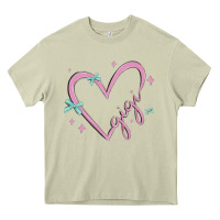 Mossy gigi with heart and ribbons Heavy Core Tee - MaliasSmallBusiness