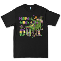 Black mardi gras dude alligator Premium Tee - MaliasSmallBusiness