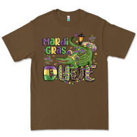 Cacao mardi gras dude alligator Premium Tee - MaliasSmallBusiness