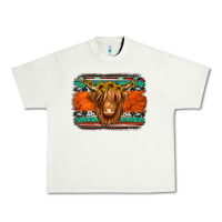 Pistachio highland cow western background Urban Heavy Tee - Jasminsmagicworld