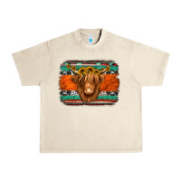 Sandshell highland cow western background Urban Heavy Tee - Jasminsmagicworld
