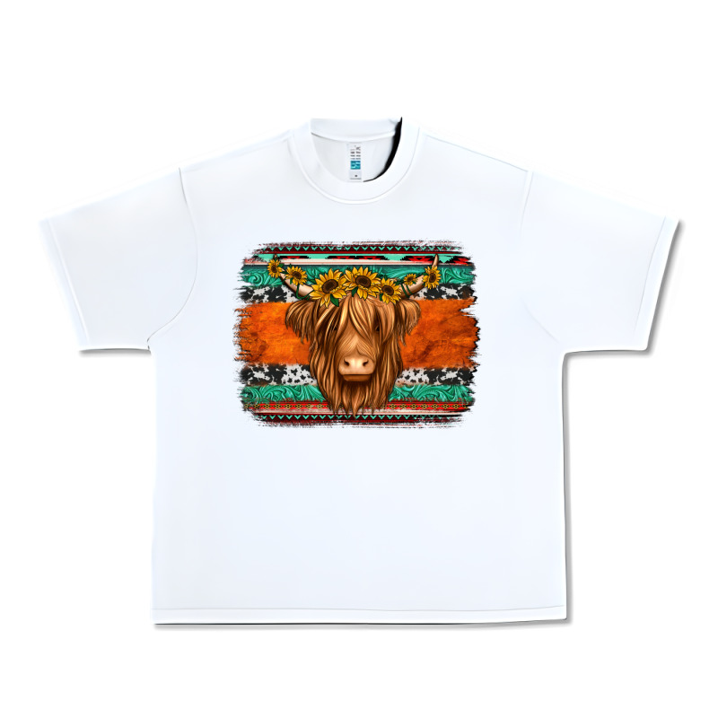 Highland Cow Western Background Urban Heavy Tee by Jasminsmagicworld | Teevron